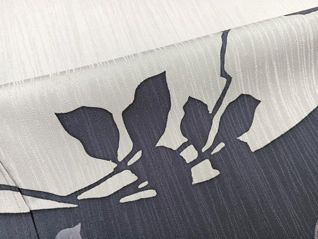 平和屋着物●華道家 假屋崎省吾プロデュース きものの世界 訪問着 枝花シルエット 金銀彩 ロング丈 正絹 逸品 AABK0307ph