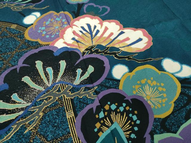 平和屋着物●訪問着 花籬文 金彩 正絹 逸品 AABK0321ck