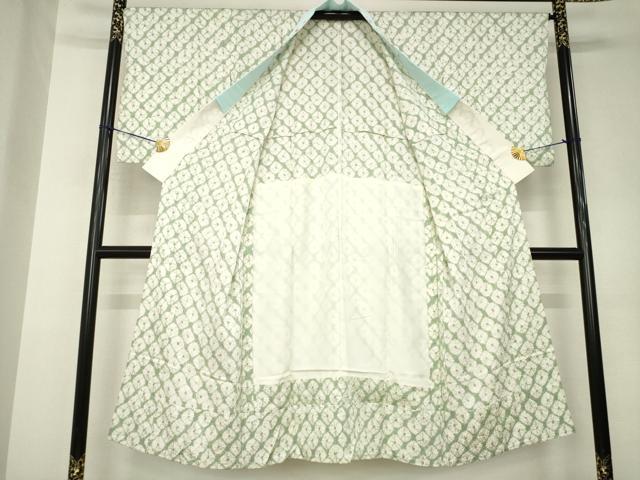 平和屋着物●長襦袢 無双仕立て 総絞り 正絹 逸品 AABK0322ck