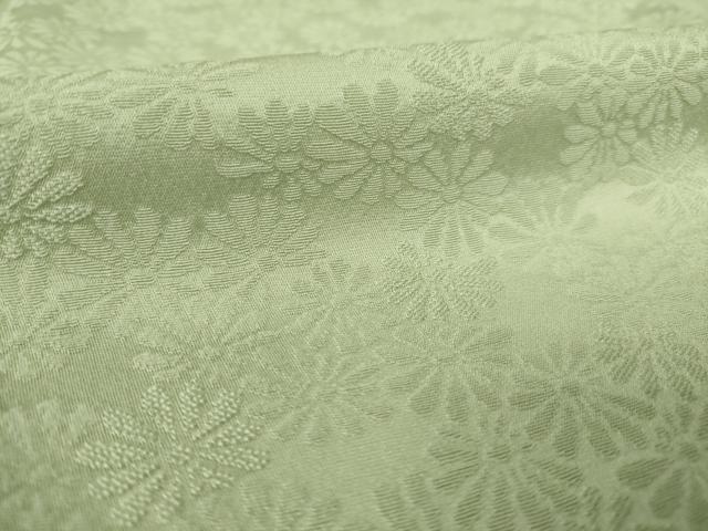 平和屋着物●上質な色無地 花尽くし地紋 岩井茶色 正絹 逸品 AABK0357ck