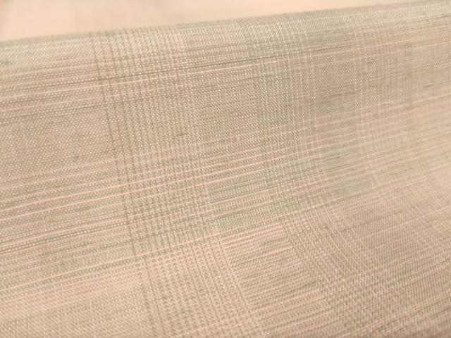 平和屋着物●紅花紬 米沢 霞文 正絹 逸品 AABK0367ck