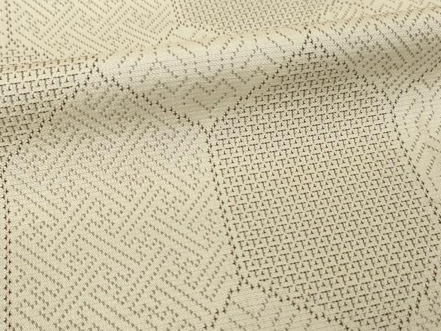 平和屋着物●お召 亀甲文 正絹 逸品 AABK0368ck