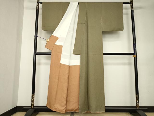 平和屋着物●江戸小紋 作家物 招福家内安全 正絹 逸品 未使用 AABK0370ck