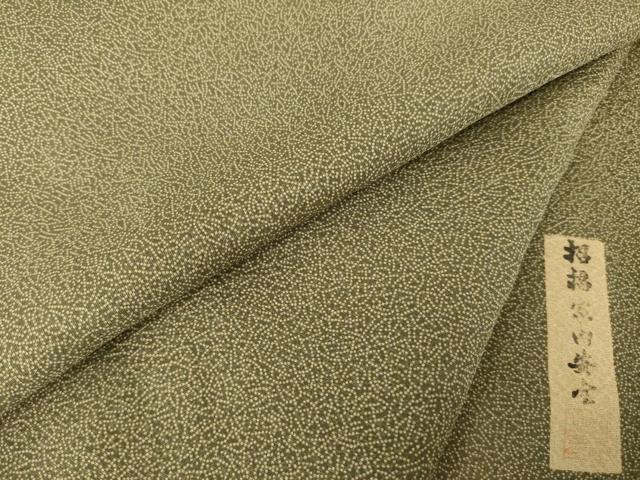 平和屋着物●江戸小紋 作家物 招福家内安全 正絹 逸品 未使用 AABK0370ck