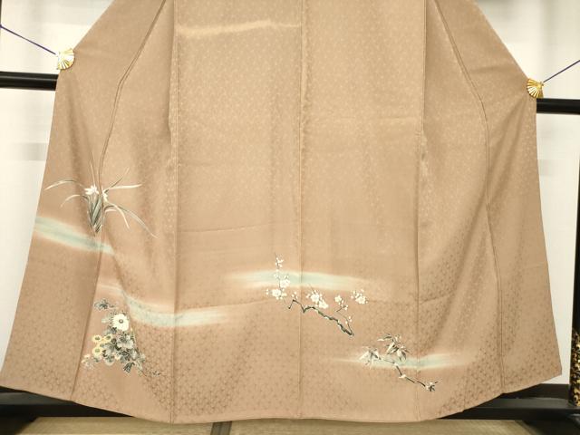 平和屋着物●豪華色留袖 枝花文 暈し染め 正絹 逸品 AABK0391ck
