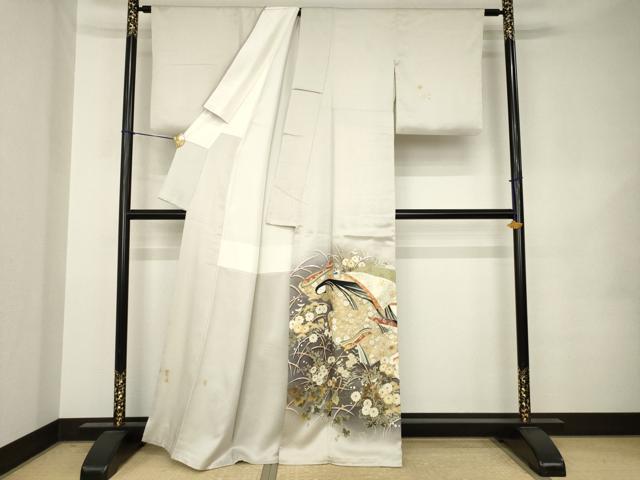 平和屋着物●豪華色留袖 刺繍 女人文 暈し染め 金糸 金彩 正絹 逸品 AABK0397ck