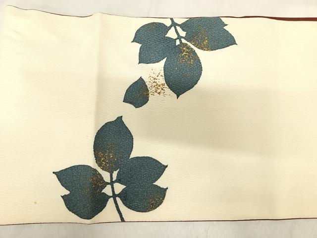 平和屋着物◎太鼓柄袋帯 薔薇 金彩 正絹 逸品 AABK0485yx