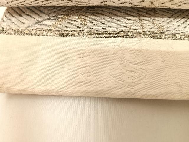 平和屋着物◎六通柄 本袋帯 立波文字文 上代箔錦 金糸 正絹 逸品 AABK0756yx