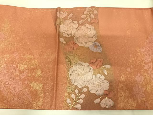 平和屋着物◎太鼓柄袋帯 辻が花 金糸 正絹 逸品 AABK0966yx