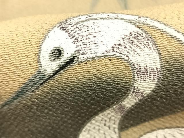 平和屋着物●等楊雪舟 黒留袖 花鳥図 暈し染め 正絹 逸品 AABK1007fy