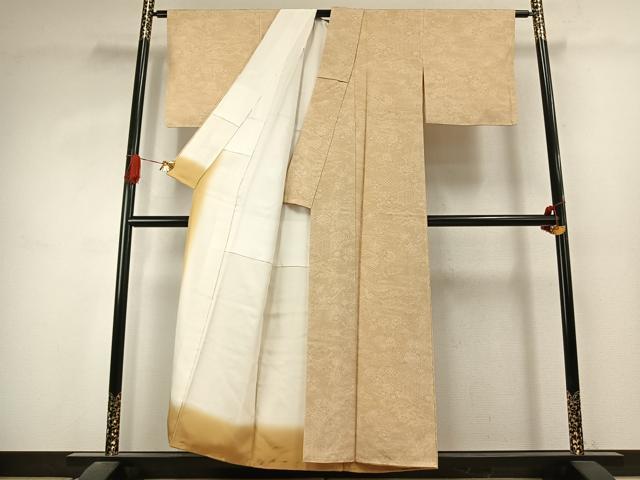 平和屋着物●江戸小紋 松竹梅 正絹 逸品 未使用 AABK1018fy