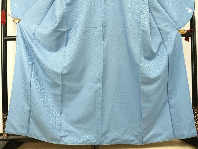 平和屋着物●小振袖 二尺袖 舞桜文 暈し染め 洗える着物 AABK1049fy