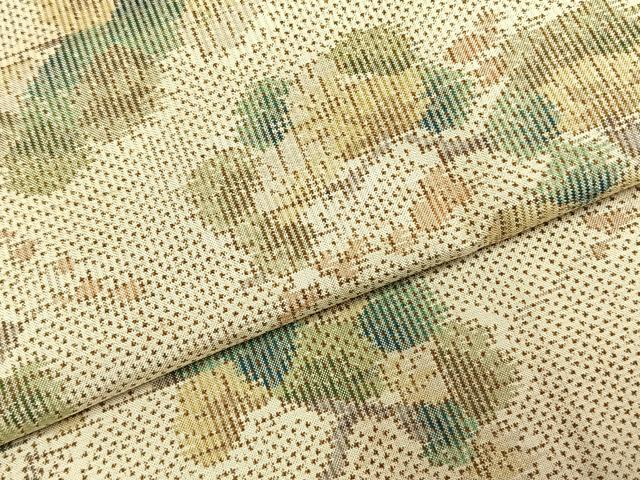 平和屋着物●本場大島紬 7マルキ 総絣 枝松文 正絹 逸品 AABK1084fy