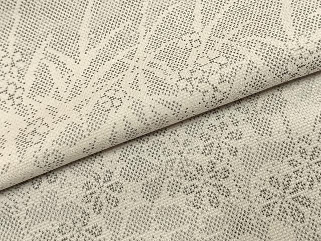 平和屋着物●本塩沢 訪問着 草花文 正絹 逸品 AABK1086fy