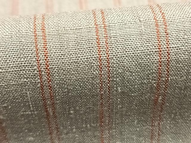 平和屋着物▼上質な紬 縞 正絹 逸品 AABK1098fy