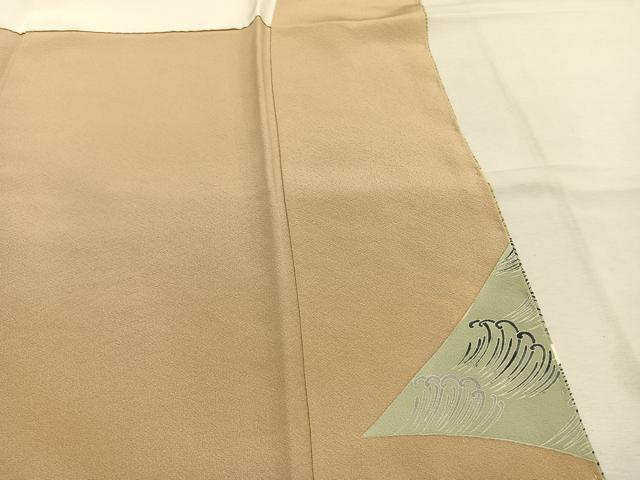 平和屋着物●中村玉緒 訪問着 立波文 正絹 逸品 未使用 AABK1099fy