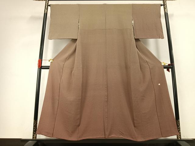 平和屋着物●訪問着 作家物 格子 暈し染め 正絹 逸品 AABK1106fy