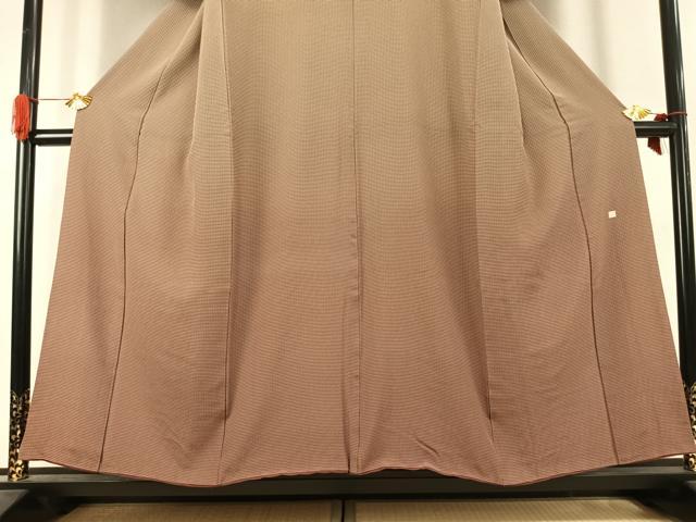 平和屋着物●訪問着 作家物 格子 暈し染め 正絹 逸品 AABK1106fy