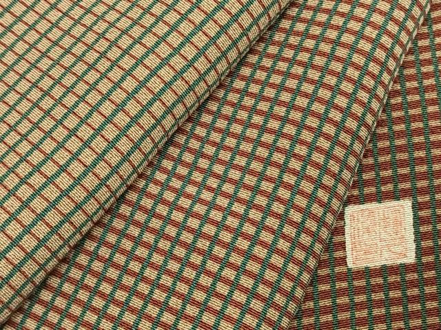 平和屋着物●訪問着 作家物 格子 暈し染め 正絹 逸品 AABK1106fy