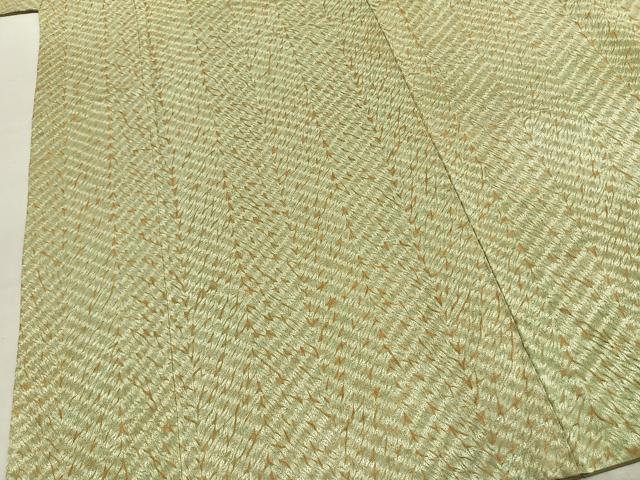 平和屋着物●上質な小紋 杢目絞り 霞文 ロング丈 正絹 逸品 未使用 AABK1115fy