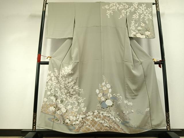 平和屋着物●訪問着 花鳥文 金彩 正絹 逸品 AABK1128fy