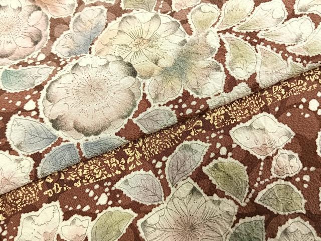 平和屋着物●訪問着 作家物 辻が花 絞り 暈し染め 金彩 正絹 逸品 AABK1138fy