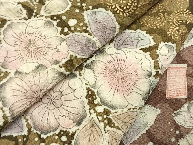 平和屋着物●訪問着 作家物 辻が花 絞り 暈し染め 金彩 正絹 逸品 AABK1138fy