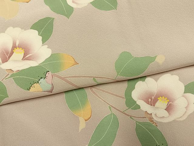 平和屋着物●訪問着 友禅 作家物 枝花文 暈し染め 正絹 逸品 AABK1170fy