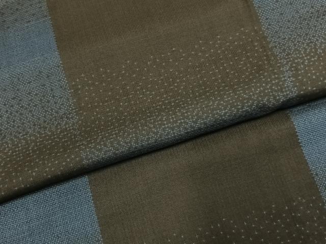 平和屋着物●本場大島紬 9マルキ 市松文様 正絹 逸品 AABK1185fy