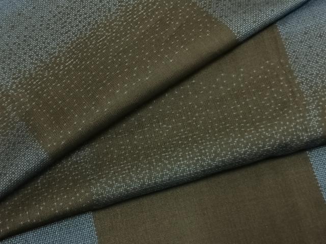 平和屋着物●本場大島紬 9マルキ 市松文様 正絹 逸品 AABK1185fy