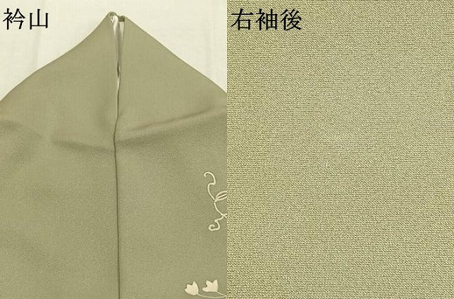 平和屋着物●訪問着 枝花文 金彩 正絹 逸品 AABK1188fy
