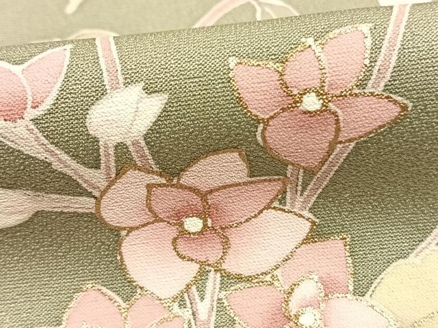 平和屋着物●訪問着 枝花文 金彩 正絹 逸品 AABK1188fy