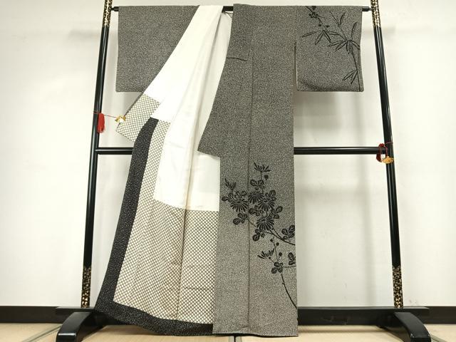 平和屋着物●二代目 川村久太郎 訪問着 枝花文 正絹 逸品 AABK1196fy