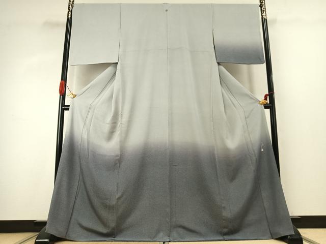 平和屋着物●小紋師 保科照夫 訪問着 江戸小紋 霞文 正絹 逸品 AABK1202fy