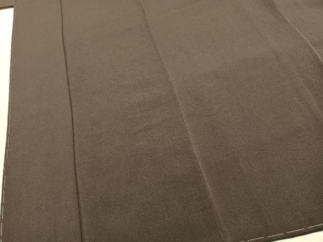 平和屋着物●上質な色無地 赤墨色 正絹 逸品 未使用 AABK1221fy