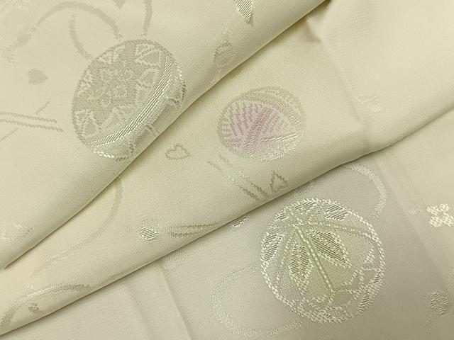 平和屋着物●長襦袢 袷 毬 舞桜地紋 暈し染め さが美扱い 正絹 逸品 AABK1224fy