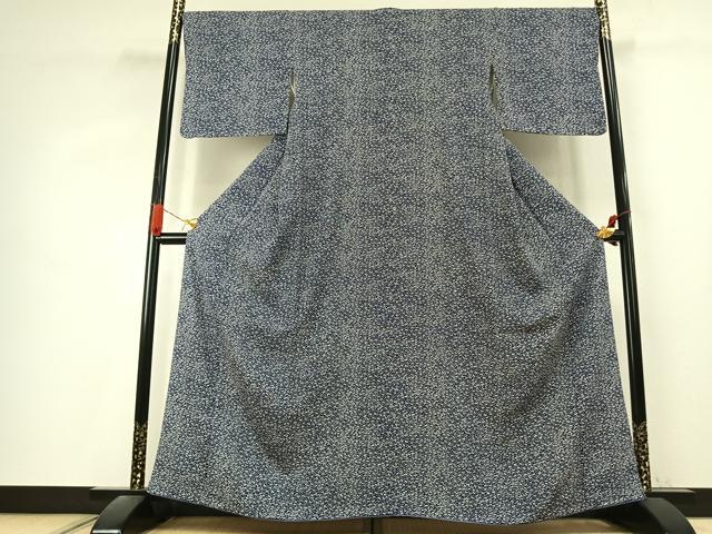 平和屋着物●上質な小紋 舞葉文 正絹 逸品 AABK1239fy