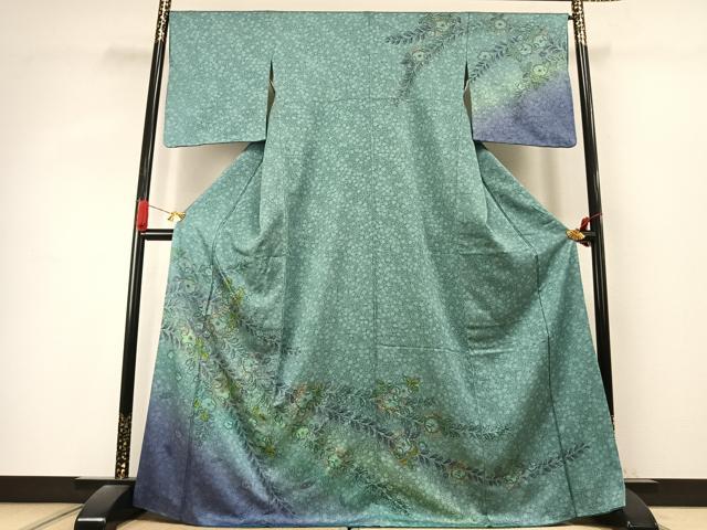 平和屋着物●訪問着 辻が花 暈し染め 金彩 正絹 逸品 未使用 AABK1240fy