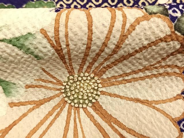 平和屋本店●アンティーク 大正ロマン 振袖 中国三大刺繍 相良刺繍 絞り 花蝶文 金彩 正絹 逸品 AABK1244fy