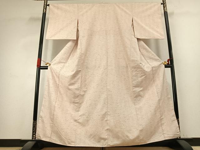 平和屋着物●ぜんまい紬 変わり縞 正絹 逸品 AABK1269fy