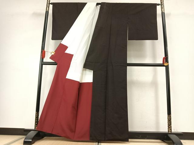 平和屋着物●本場大島紬 一元絣 正絹 逸品 AABK1296fy