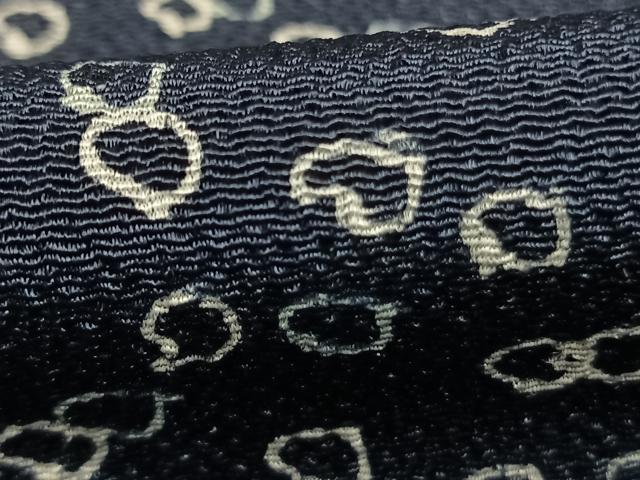 平和屋着物●訪問着 抽象文様 鬼しぼ縮緬 正絹 逸品 AABK1321fy