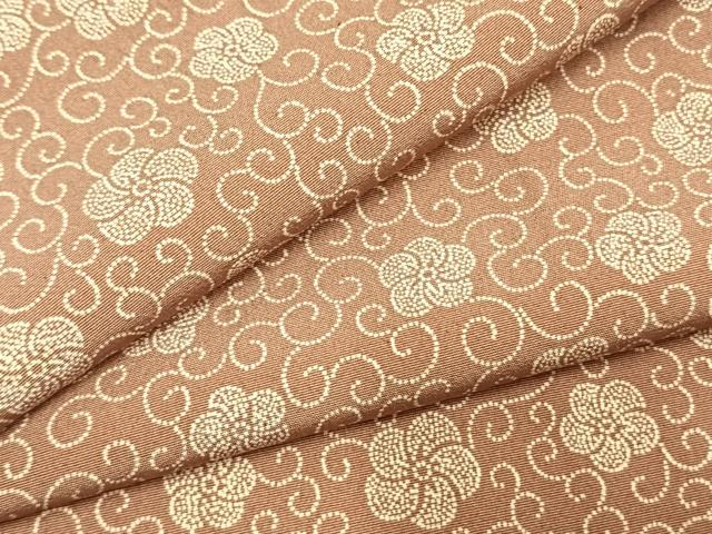 平和屋着物●江戸小紋 花唐草文 正絹 逸品 AABK1343fy