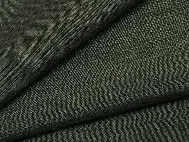 平和屋着物●男性 紬 アンサンブル 色無地 百入茶色 正絹 逸品 AABK1352fy