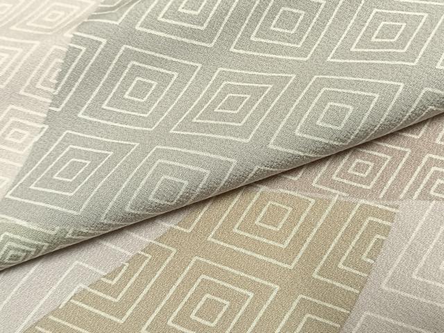 平和屋着物●上質な小紋 切嵌文 正絹 逸品 AABK1353fy