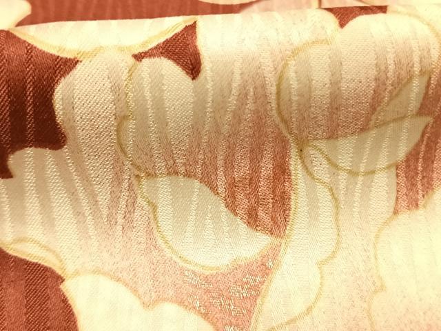 平和屋着物●H・L(アッシュエル) HENRI-LUC CHAPUIS 振袖 草花文 金彩 洗える着物 AABK1356fy
