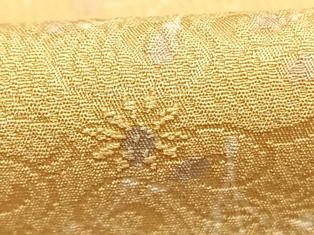 平和屋着物●上質な小紋 草花文 正絹 逸品 AABK1359fy