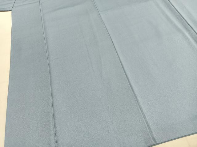 平和屋着物●上質な色無地 花唐草地紋 水色 正絹 逸品 AABK1370fy
