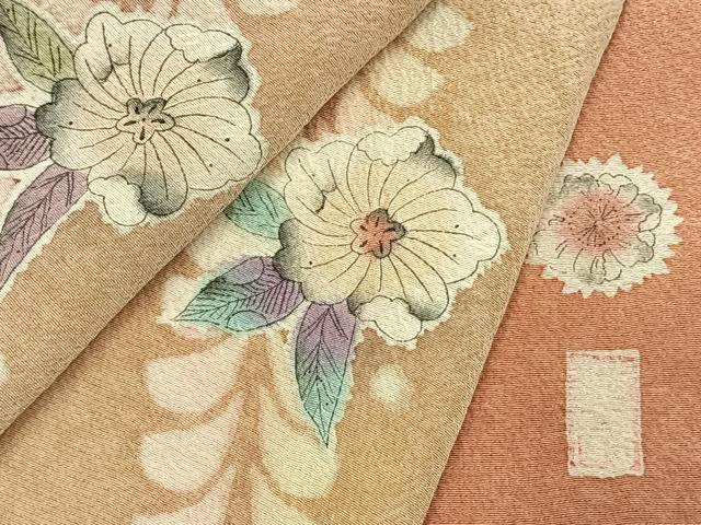 平和屋着物●訪問着 作家物 辻が花 絞り 暈し染め 正絹 逸品 AABK1382fy