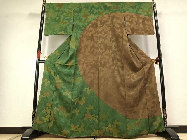 平和屋着物●訪問着 蝶尽くし 正絹 逸品 未使用 AABK1397fy
